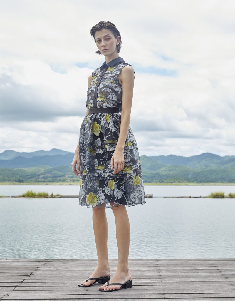 Floral Pleats Midi Skirt - ASAVAGROUP