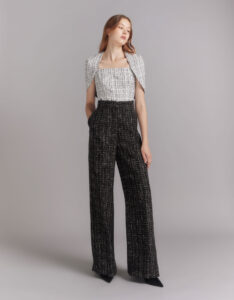 Tweed Classic High-waisted Pants - ASAVAGROUP