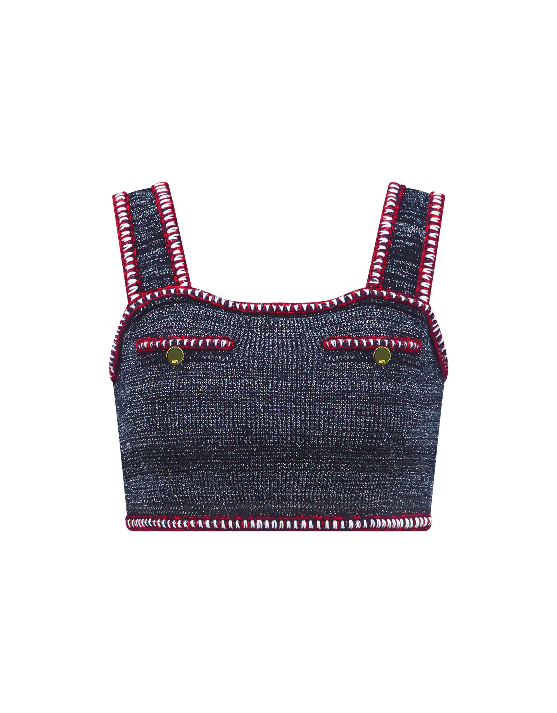 Ellen cable knit bra top - ASAVAGROUP