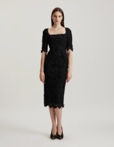 Zaira Floral-lace Pencil Dress - ASAVAGROUP